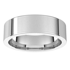 Platinum 6 mm Flat Comfort Fit Band Size 10