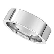 Platinum 6 mm Flat Comfort Fit Band Size 10