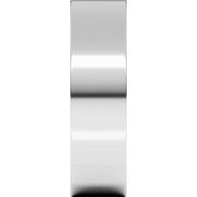 Platinum 6 mm Flat Comfort Fit Band Size 10
