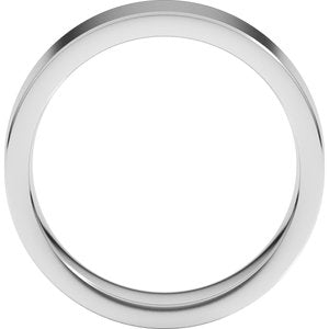 Platinum 6 mm Flat Comfort Fit Band Size 10