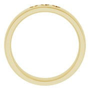 14K Yellow 2.5 mm Round Ring Mounting