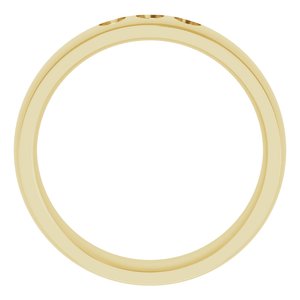 14K Yellow 2.5 mm Round Ring Mounting
