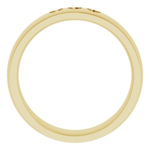 14K Yellow 2.5 mm Round Ring Mounting