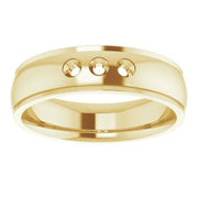 14K Yellow 2.5 mm Round Ring Mounting