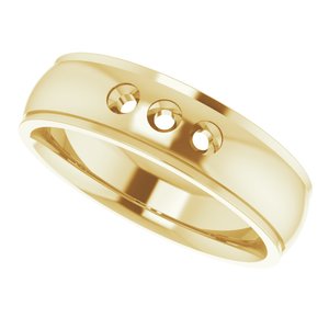 14K Yellow 2.5 mm Round Ring Mounting