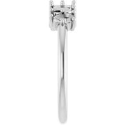14K White Anniversary Band Mounting