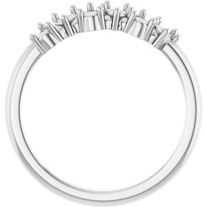 14K White Anniversary Band Mounting